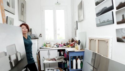 Marion Tivital dans son atelier